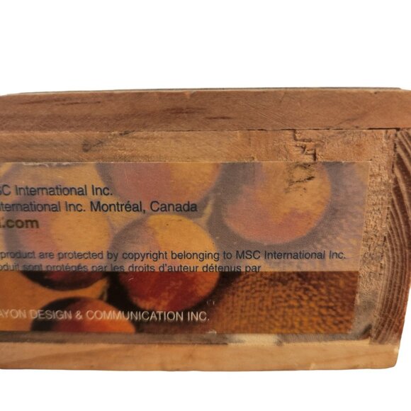 Harvest Honey Spoon in Wooden Crate Vintage 2002 Joie de Vivre Wood Crate NEW - Picture 13 of 13